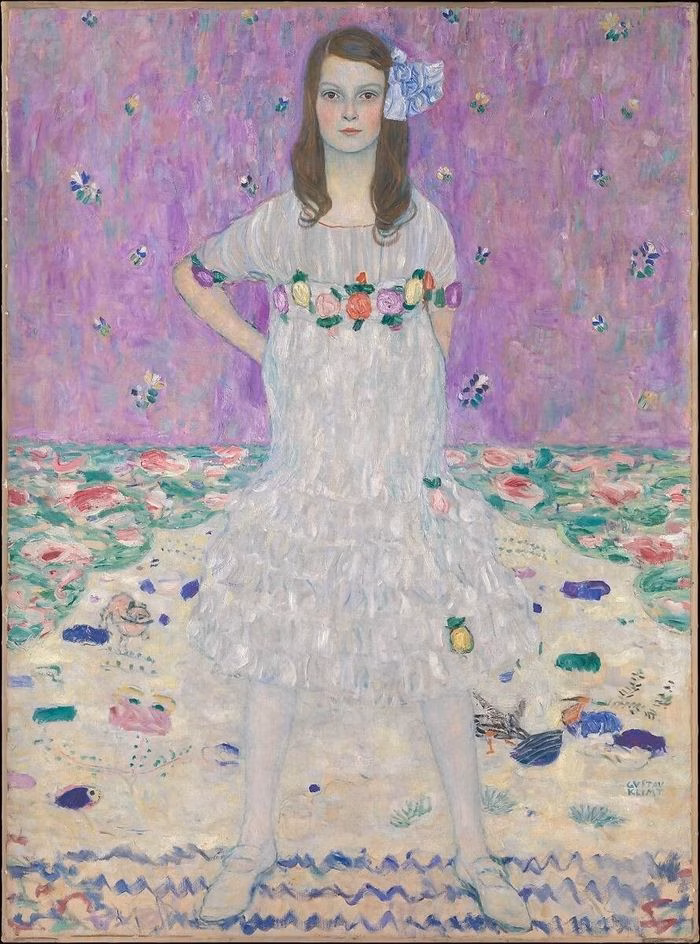 Chi tiết cảm hứng từ bức tranh Mäda Primavesi của Gustav Klimt