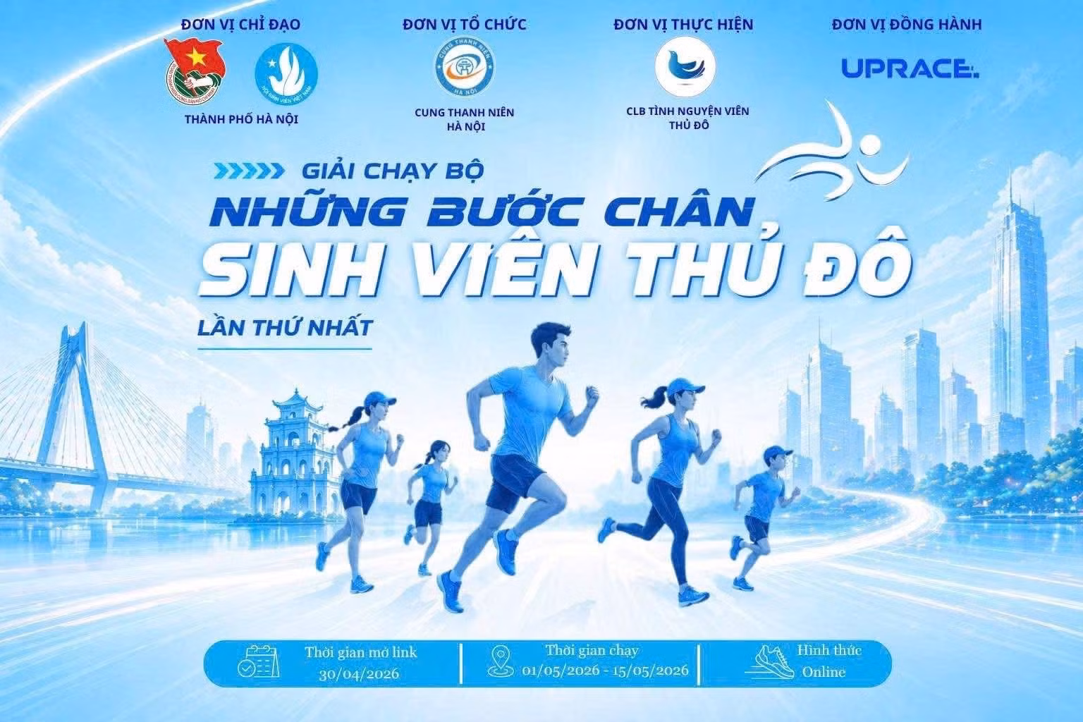 Giải chạy trực tuyến dành cho sinh viên trên địa bàn Hà Nội.